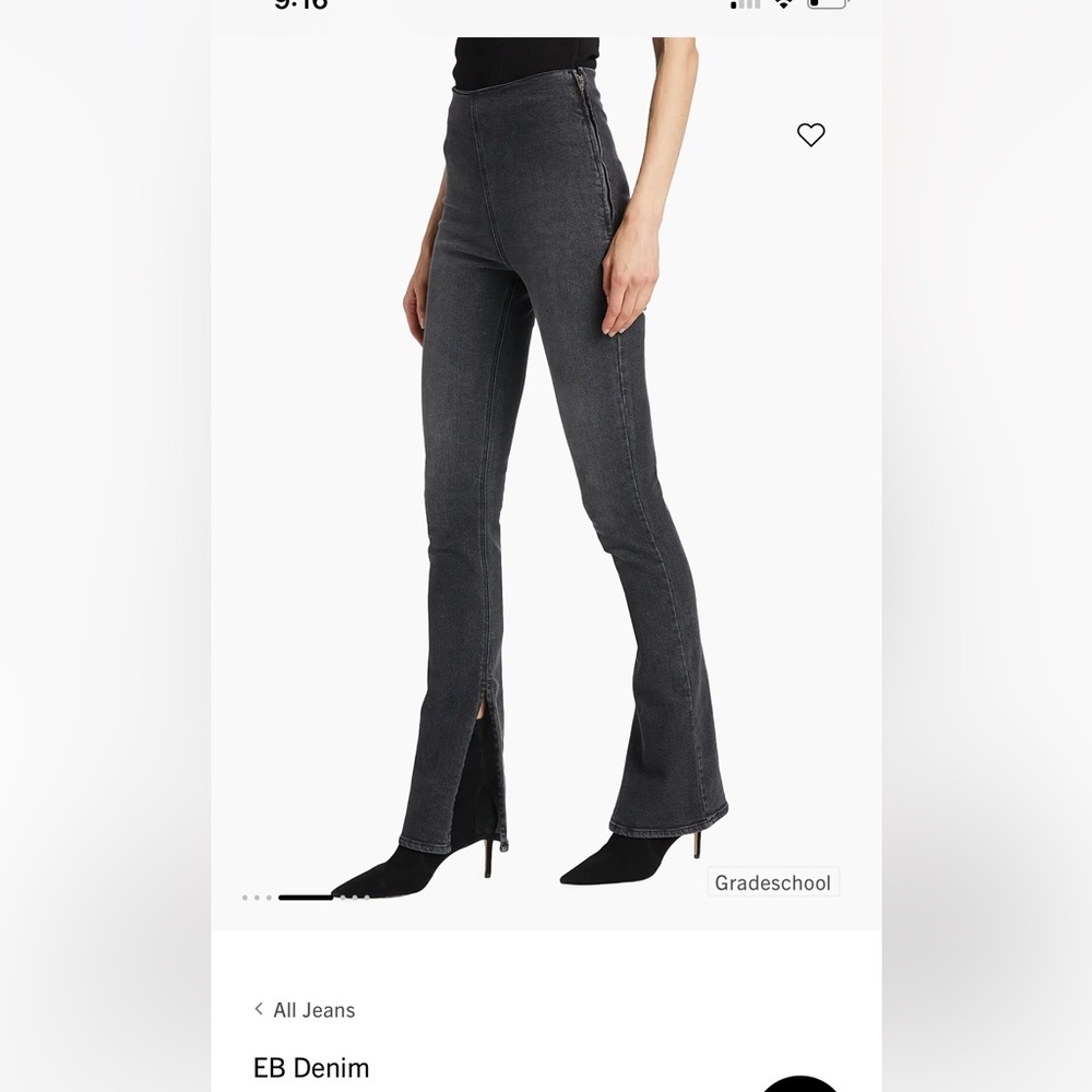 EB Denim split hem jeggings